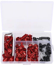 Kit di viti per parafanghi motociclistici 158 pezzi - Set di fissaggio universale - Viti in alluminio - Dadi e spugne - Resistenti allo shock - Inclusi strumenti di fissaggio