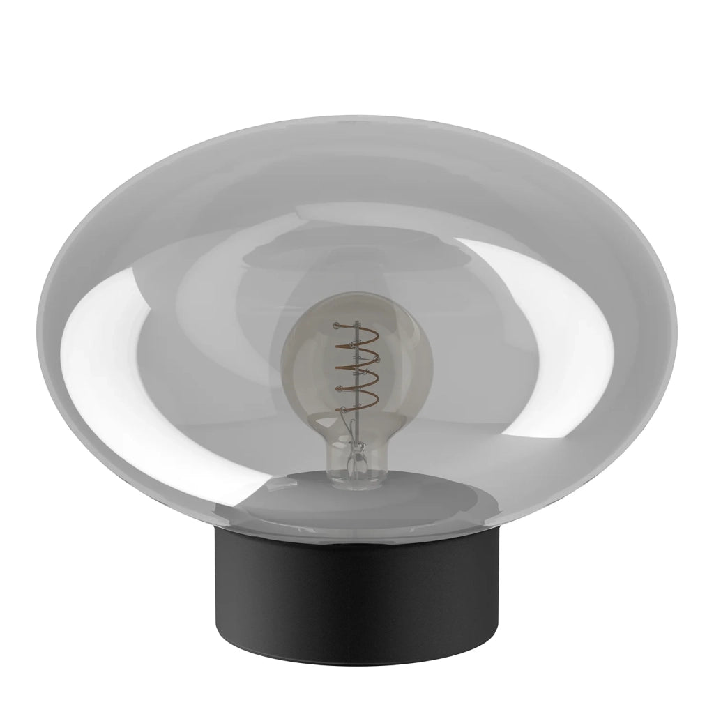Lampada Da Tavolo Contemporanea Madonnina Acciaio Nero 1 Luce E27