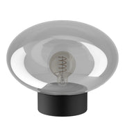 Lampada Da Tavolo Contemporanea Madonnina Acciaio Nero 1 Luce E27
