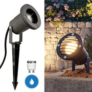 SPIKY Faretto picchetto LED GU10 faro SPOT IP65 luce facciate alberi piante giardino lampada griglia segnapassi impermeabile 230V