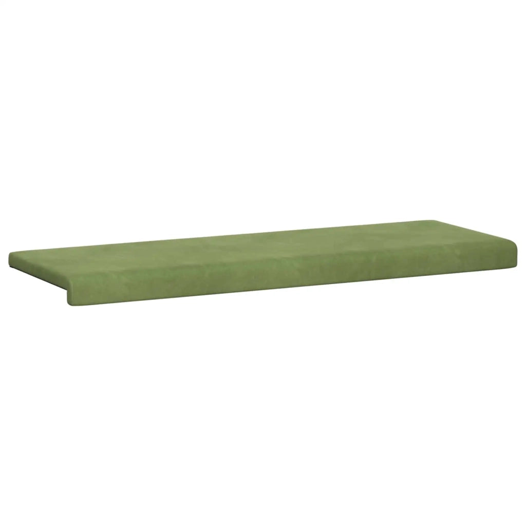 Cuscino per panchina Velluto (V) Verde chiaro Profondità 35 cm 42043332