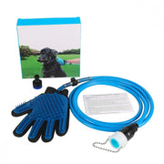 Trade Shop - Guanto Massaggiante Doccia Cl-018 Per Animali Tubo Integrato Aggancio Universale -