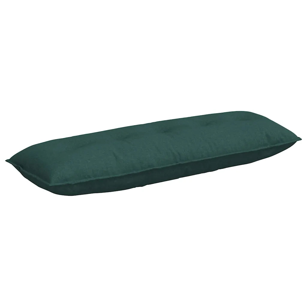 Cuscino per Schiena | Cuscino dorsale Verde Scuro 140 x 19 x 50 cm Tessuto