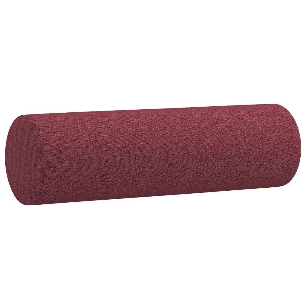 Set di Divani 2 pz con Cuscini Rosso Vino in Tessuto 3201328