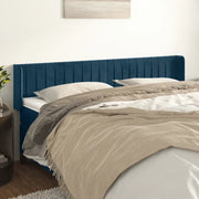 Testiera ad Orecchio Blu Scuro 163x16x78/88 cm in Vellutocod mxl 73720