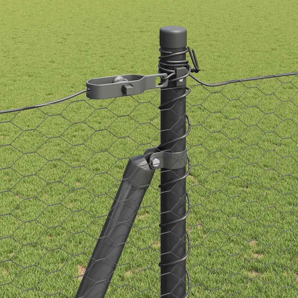 Palo della recinzione Grigio 25 x 1,4 m (rete da 25 mm)