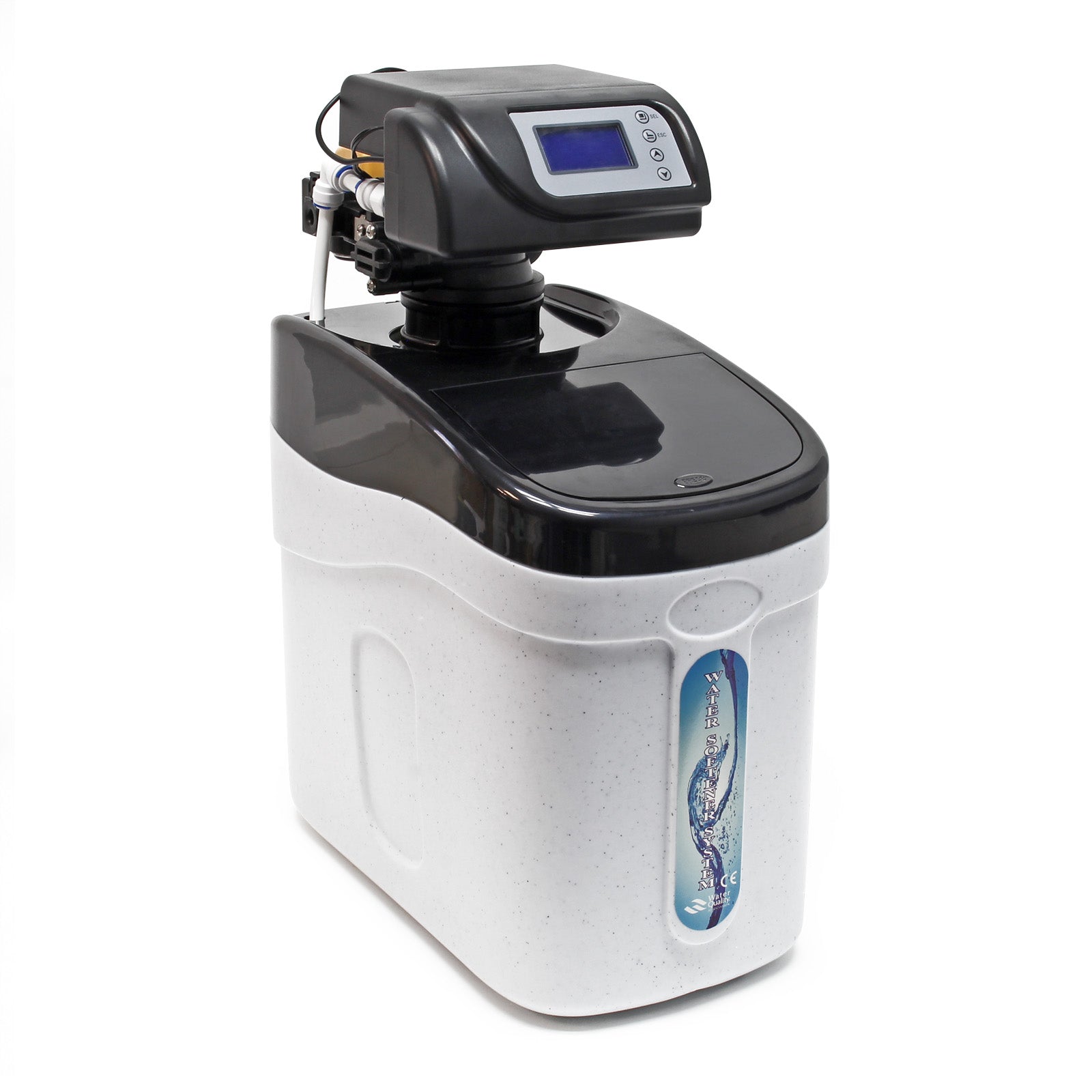 NW-SOFT-C2 Addolcitore d'acqua 800 l/h con serbatoio salamoia da 12 kg e display