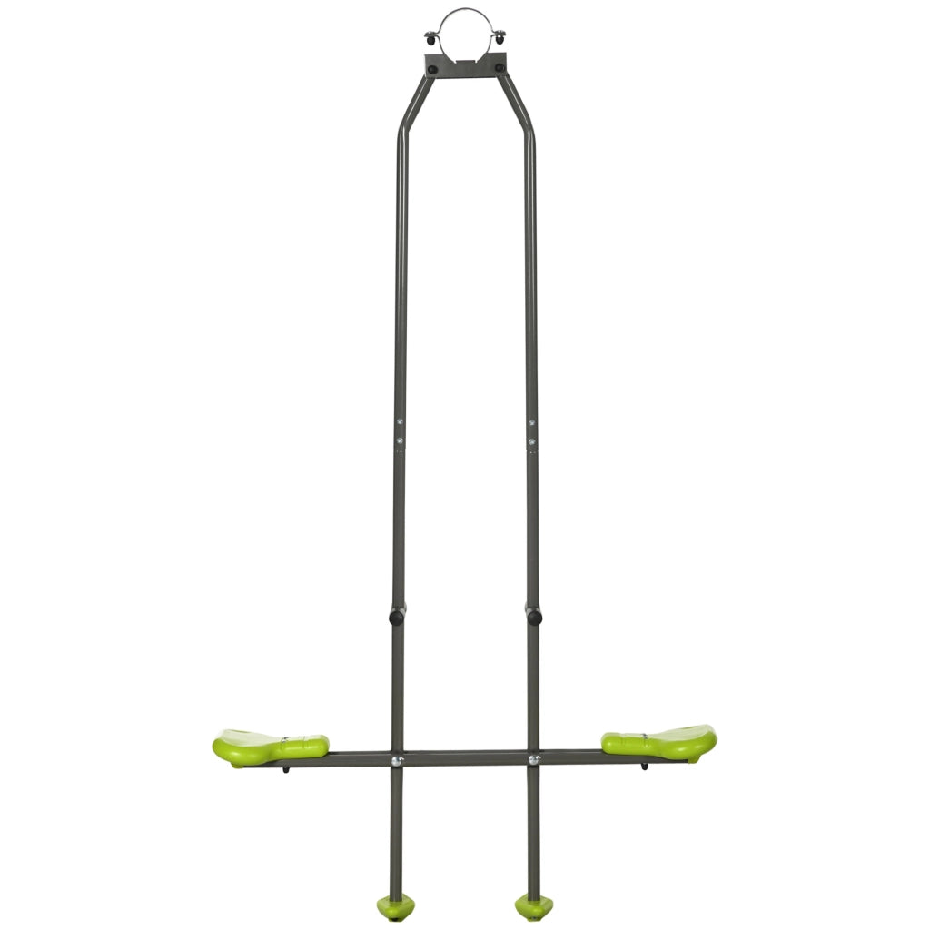 Altalena per Bambini ¨C zephmum ¨C Verde Acciaio e Plastica 97.5x23x170cm