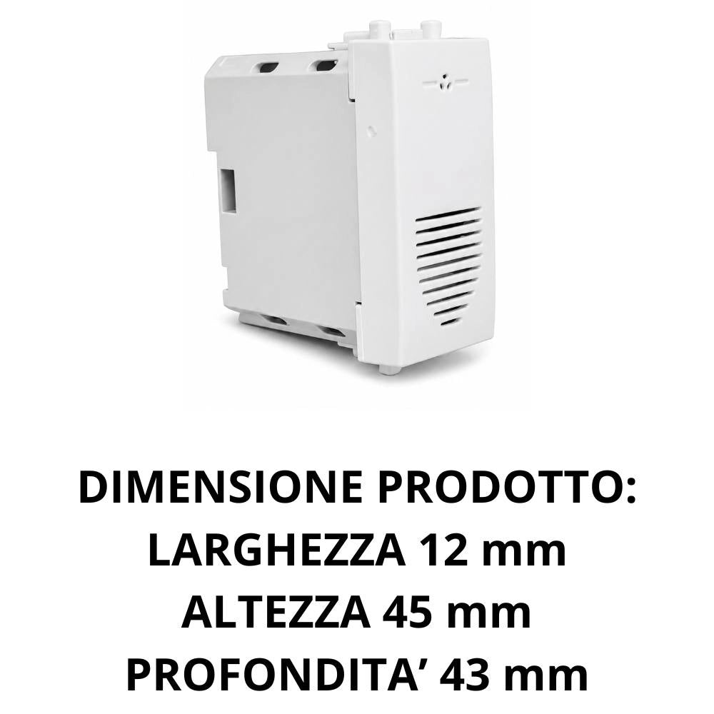 Suoneria ronzatore ave 441029n domus s44 bianco lucido