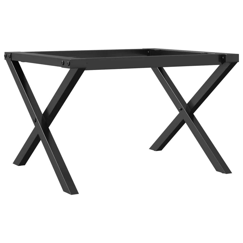 Telaio Gambe a X per Tavolino da Salotto 50x40x38 cm in Acciaio