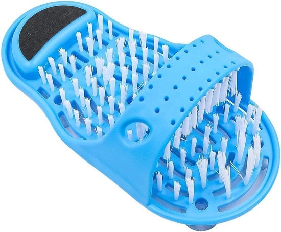 Doucha Pedale Scrubbiatore Massaggiatore Rimossorescalpello Spazzola - Pulitore Esfoliante con Pattini per Superficie Pavimento
