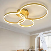 ZMH Lampada da soffitto plafoniera LED dorata dimmerabile 74W telecomando moderna per camera letto soggiorno sala pranzo