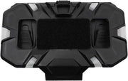 Vest hanger tattico con pannello di navigazione pieghevole, holder per smartphone, compatibile con dispositivi fino a 8,89 cm di larghezza x 17,15 cm di lunghezza x 1,74 cm di spessore (nero)