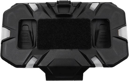 Vest hanger tattico con pannello di navigazione pieghevole, holder per smartphone, compatibile con dispositivi fino a 8,89 cm di larghezza x 17,15 cm di lunghezza x 1,74 cm di spessore (nero)