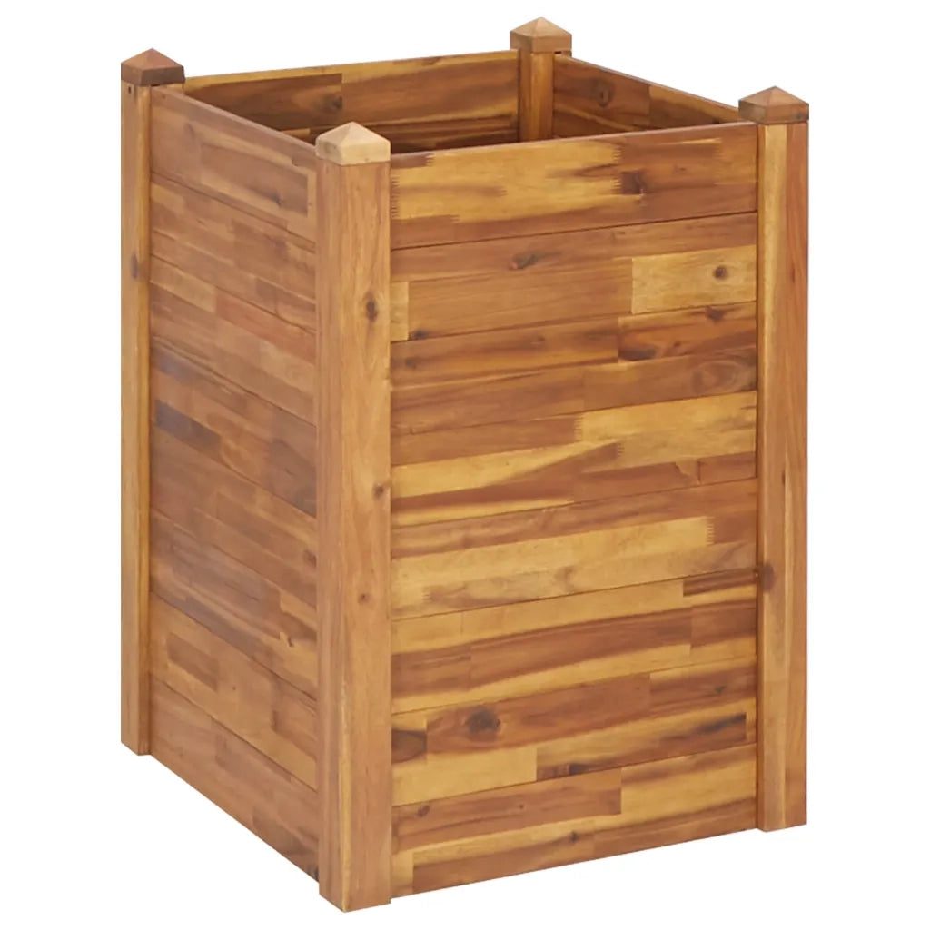 Letto Rialzato da Giardino 60x60x44 cm in Legno Massello d'Acacia 46577