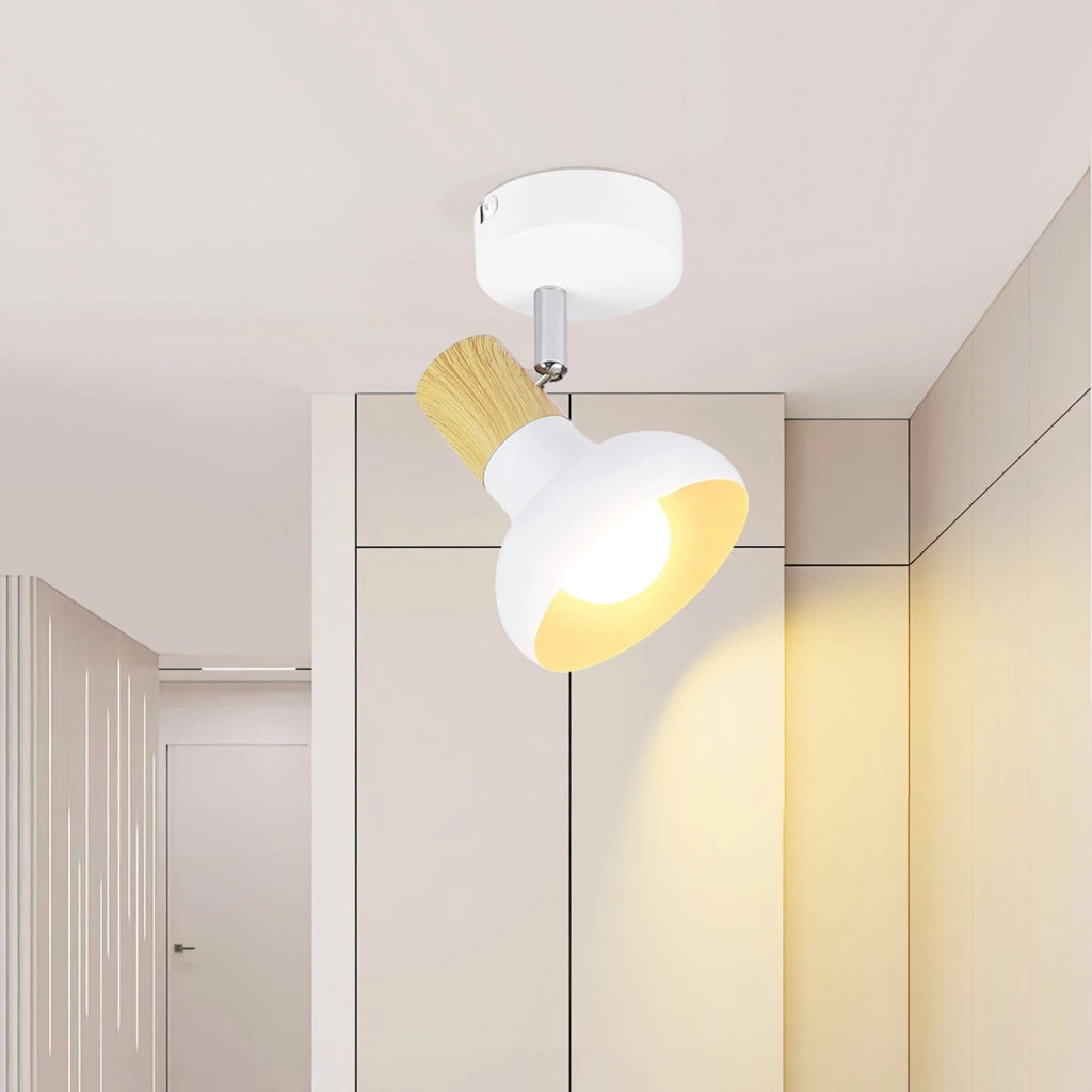 ZMH Faretto da soffitto 1 fiamma E14 paralume ferro per corridoio camera letto