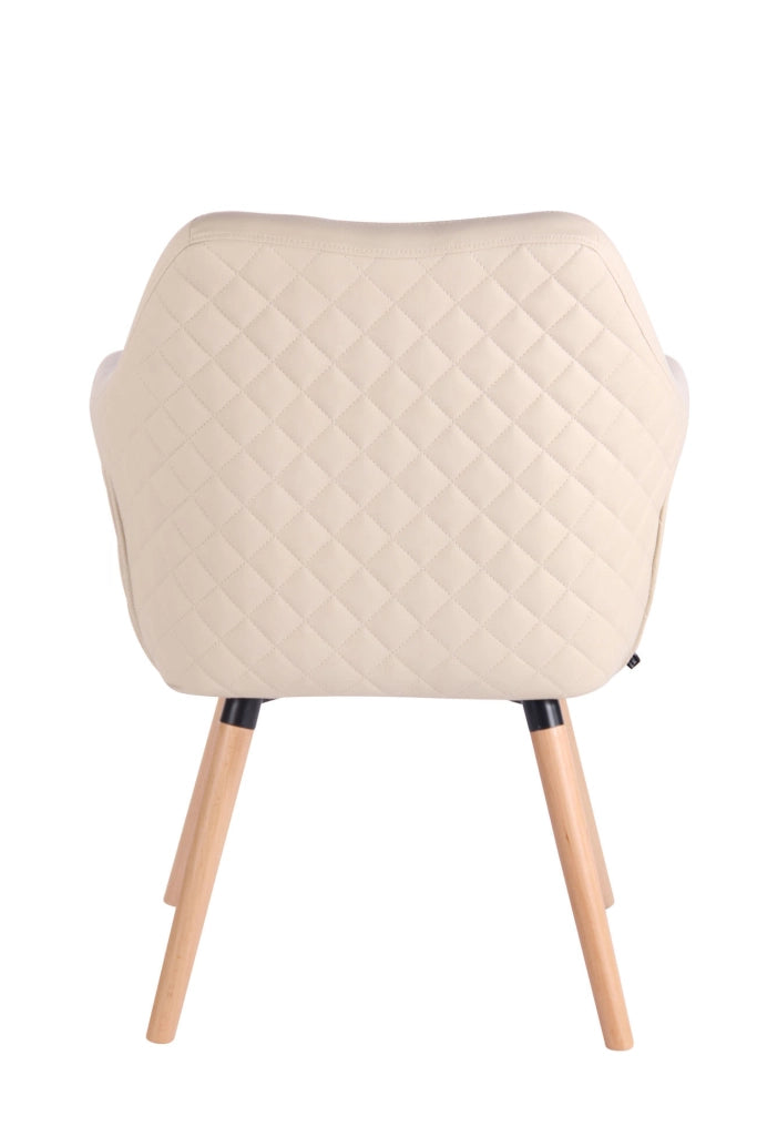 Poltroncina Design Gent In Similpelle natura,crema