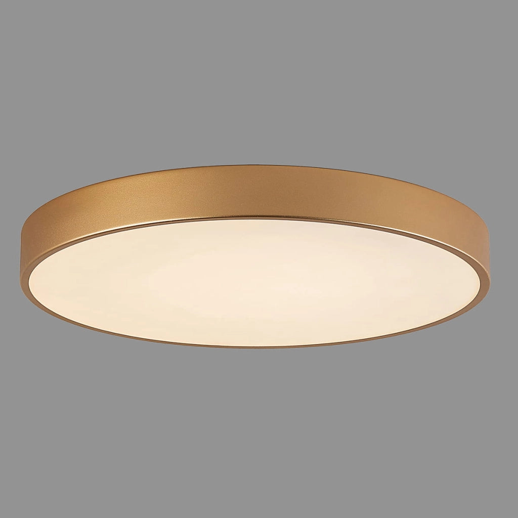 Italux Orbital plafoniera LED tonda 60cm oro 60W 3000K