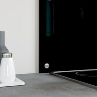 Paraschizzi per Cucina Nero 90x40 cm in Vetro Temperato 249487