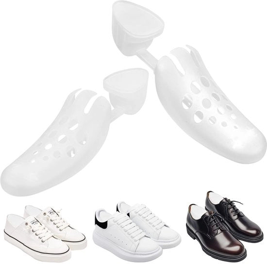Schiacciapiedi per uomo e donna, schiacciapiedi flessibili regolabili per uomo e donna, supporto per schiacciapiedi in plastica trasparente per sneakers, scarpe da ginnastica e stivali, VK 3,5-10,5/EU 36-46