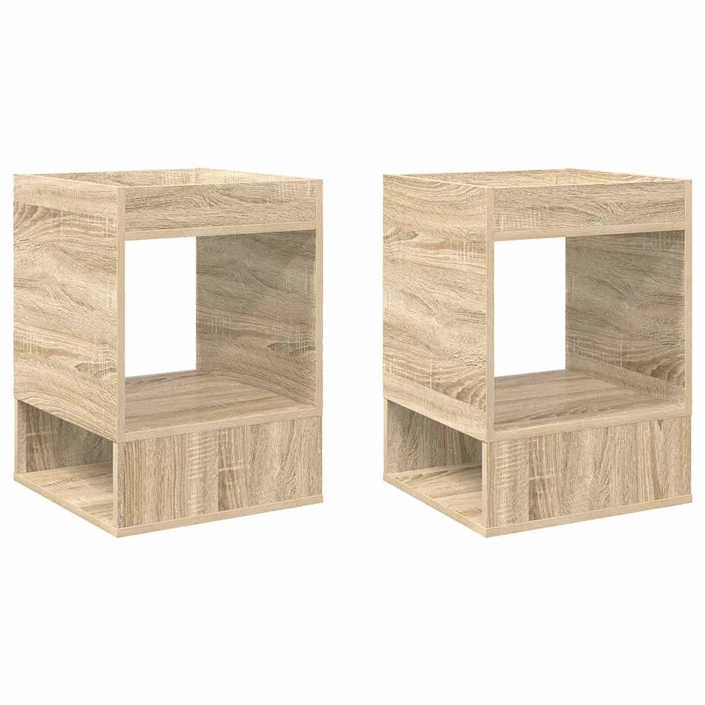 Tavolino 2 pcs Rovere Sonoma 40 x 40 x 56 cm Legno multistrato
