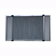 Zanzariera Fibra di vetro con Telaio estensibile alluminio H70x90/172 cm Grigio