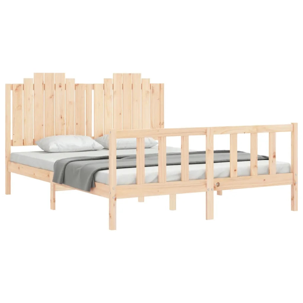 Giroletto senza Materasso 160x200 cm in Legno Massello di Pino 3192306