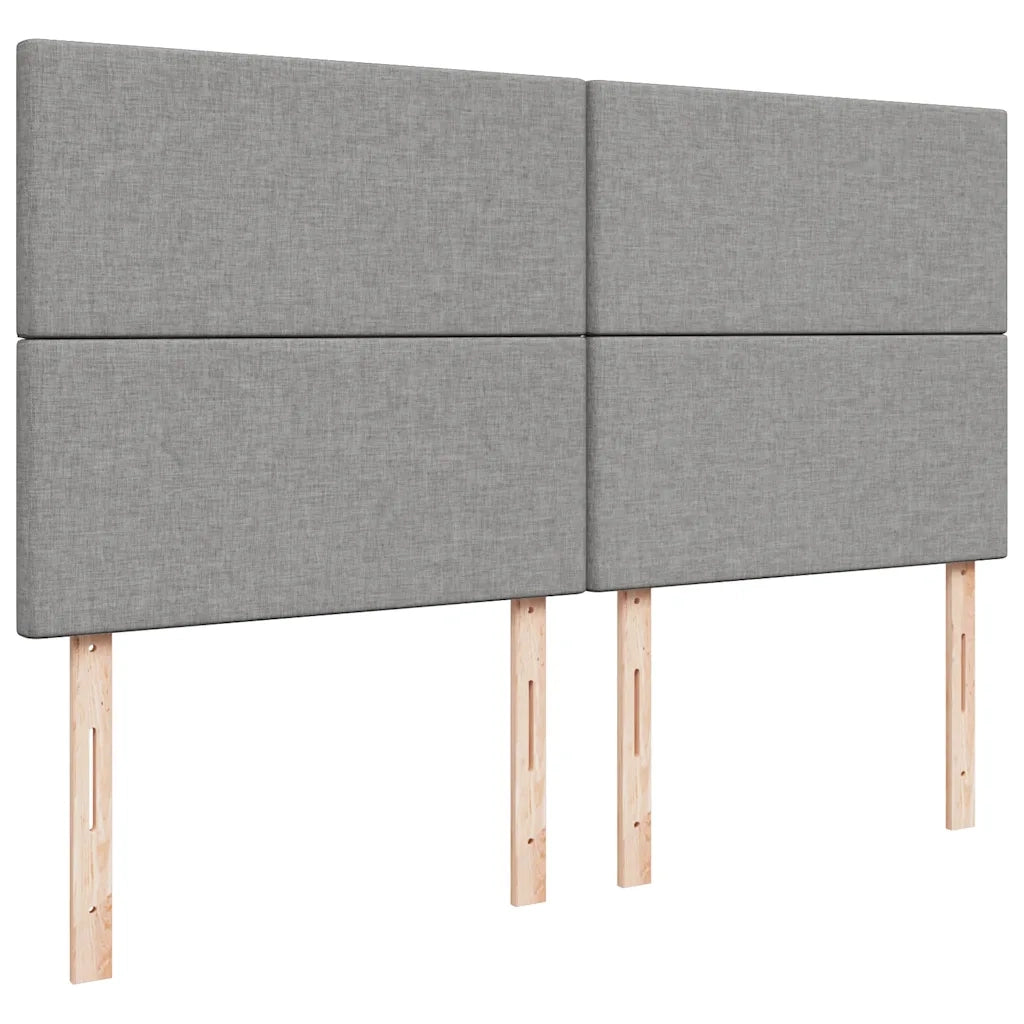 Giroletto a Molle con Materasso Grigio Chiaro180x200 cm Tessuto 3294428