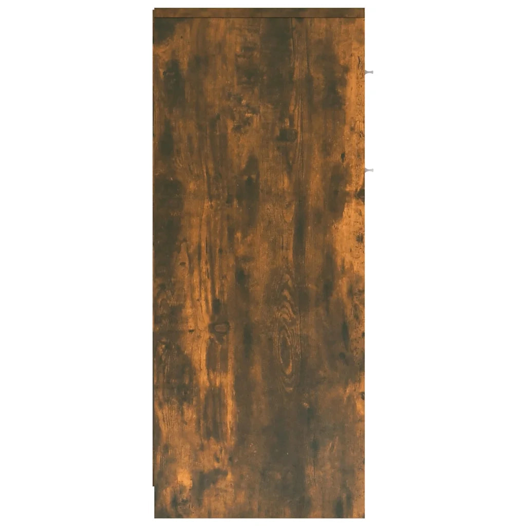 Armadietto Bagno Rovere Fumo 60x33x80 cm Legno tecnico 815663