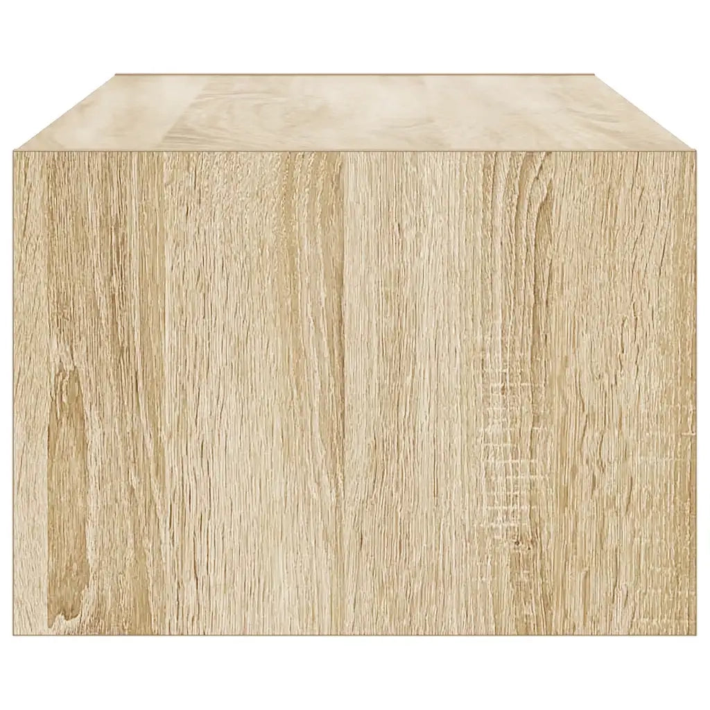vidaXL Mobile Porta TV con Luci LED Rovere Sonoma 100X35,5x25 cm