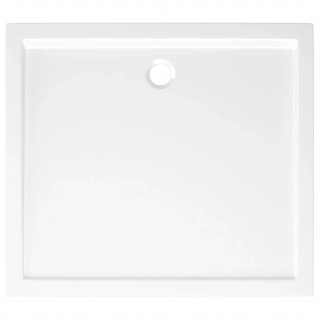 Piatto doccia base doccia piatto doccia bagno WC cabina doccia casa interno rettangolare 80x90 cm ABS bianco 02_0001952