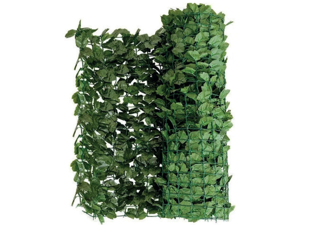 3mt Edera Finta Sempreverde Siepe Foglie Ornamentali Frangivista Coprente Per Recinzione - 1h mt - 3mt