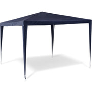 Gazebo Giardino 3x3mt Metallo Telo Impermeabile Blu Terrazzo Stand Fiera Blu