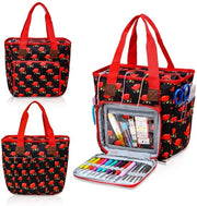 Borsa per maglia e accessori da cucito - Borsa portatile per accessori da cucito e maglia - Grande capacità