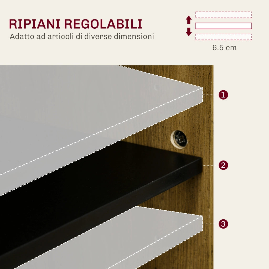 Credenza Cucina con 2 Ante e Cassetto ¨C Zephmum ¨C Legno 80x40x80