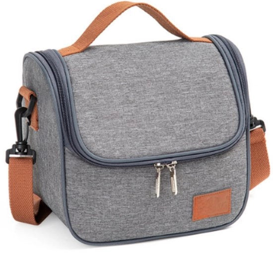 Borsa per Picnic a forma rettangolare, impermeabile, isolata, robusta, per donne, borsa termica per lavoro, picnic, spiaggia, scuola, ufficio (7 L)