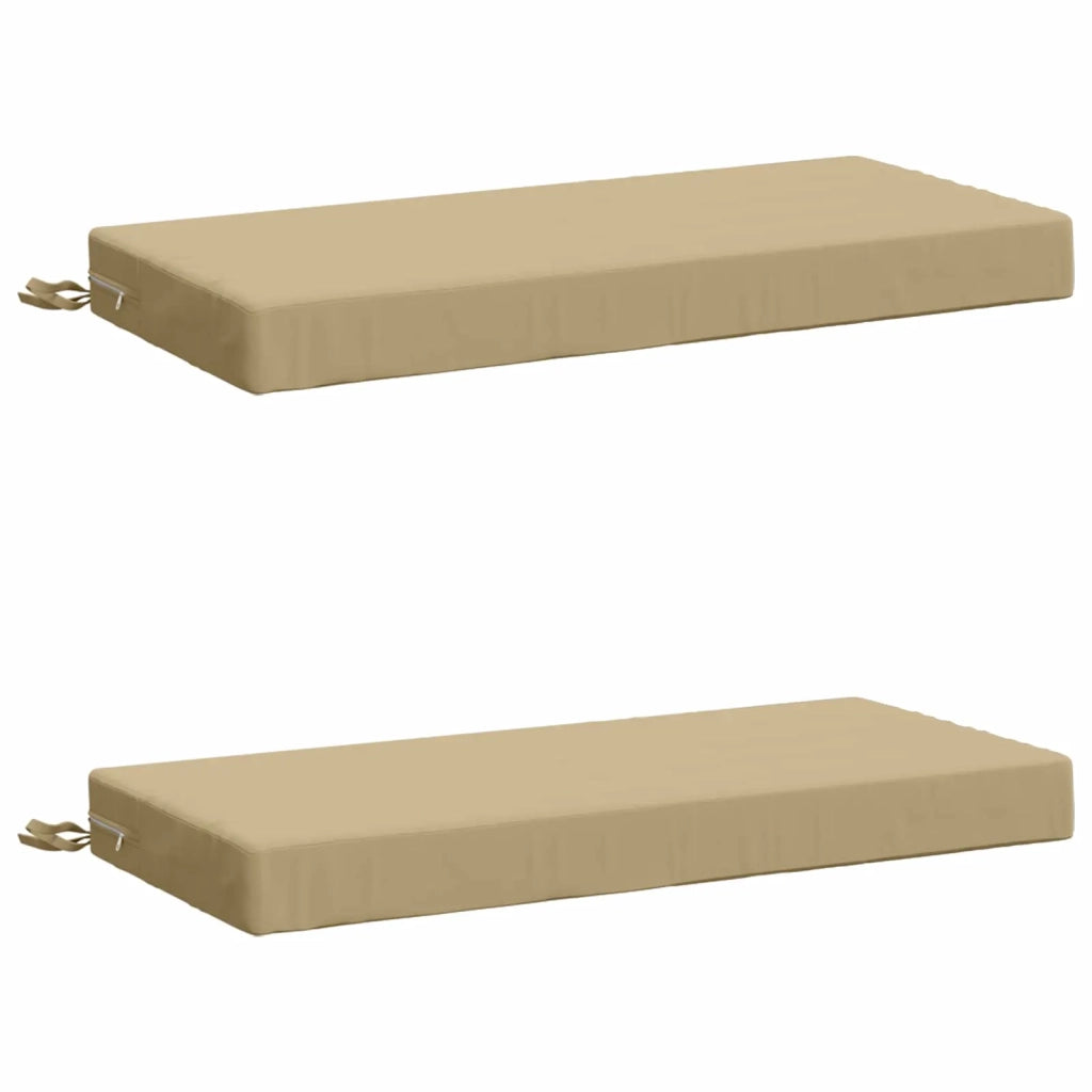 Cuscini per Panchina a 2 Pezzi SOEST 2 pz 100% Poliestere Beige 949513