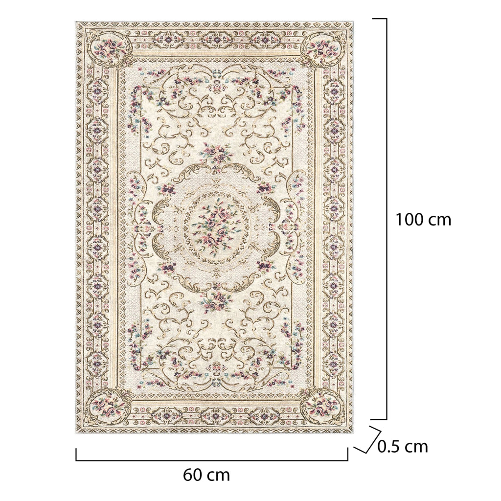 Michigan City, Tappeto da Bagno Lavabile in Lavatrice, 60x100 cm Multicolore
