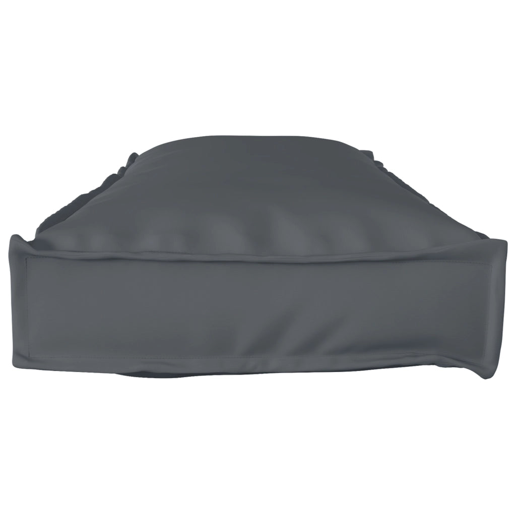 Cuscini per pallet per panchina 2 pcs Antracite 120x40x8 cm Tessuto Oxford