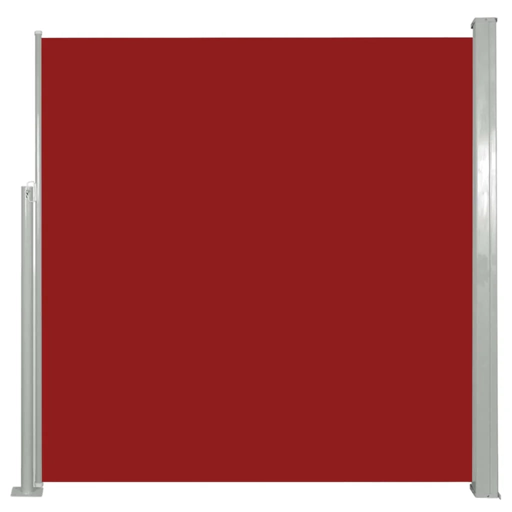 Tenda da sole laterale retrattile/schermo privacy per patio giardino terrazza balcone 140 x 300 cm rosso 02_0007092