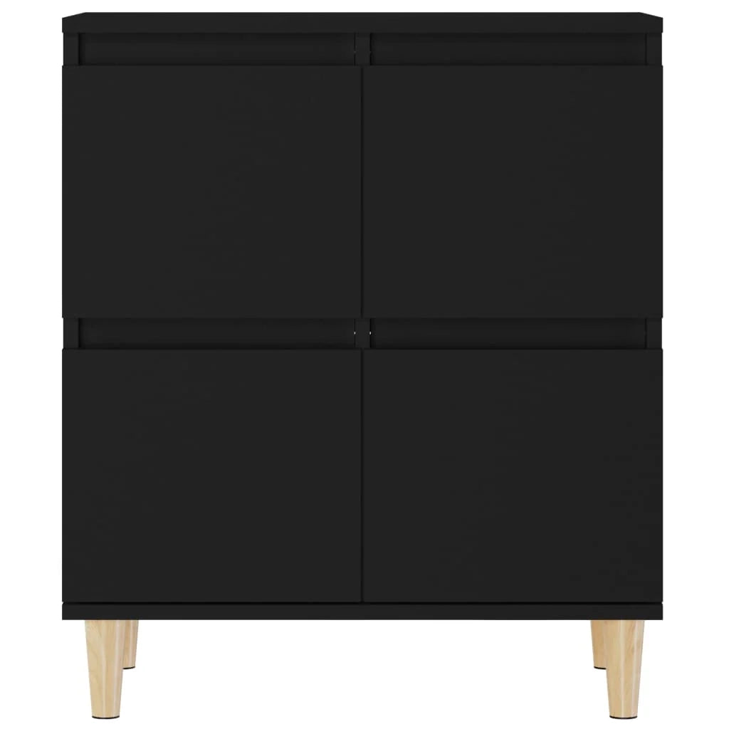 Buffet credenza cassettiera armadio mobile contenitore organizer per cucina soggiorno salotto 60 x 35 x 70 cm legno ingegnerizzato nero 02_0035987