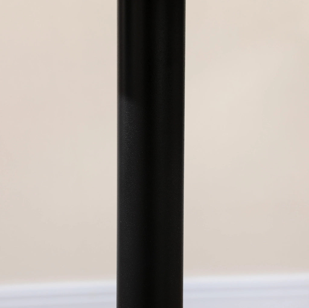 Tavolo da pranzo rotondo ?70 cm; nero; con base in acciaio