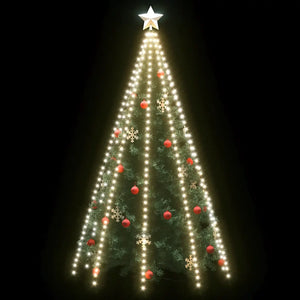 Rete di Luce per Albero di Natale 400 LED Bianco Freddo 400 cm 328892