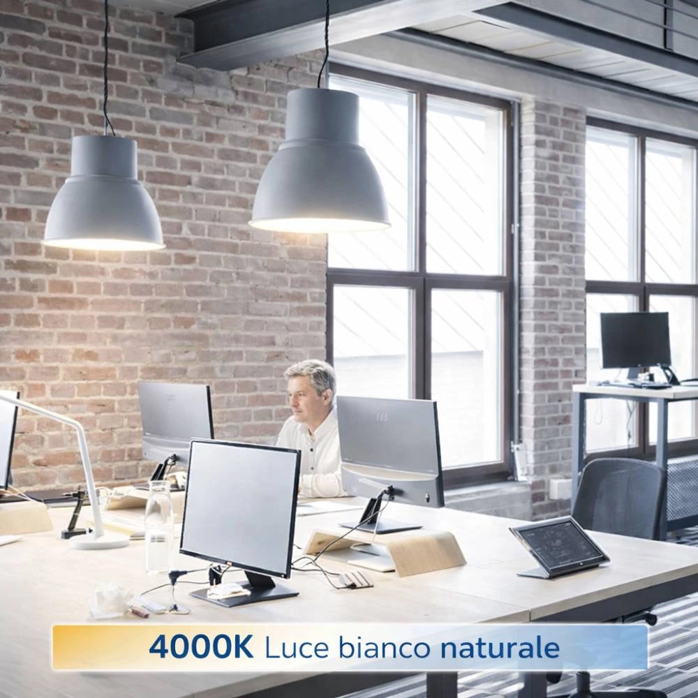 Lampadina led e27 a60 8,5 w alta efficienza 806 lumen *** temperatura colore lampada 4000k bianco naturale, confezione 1