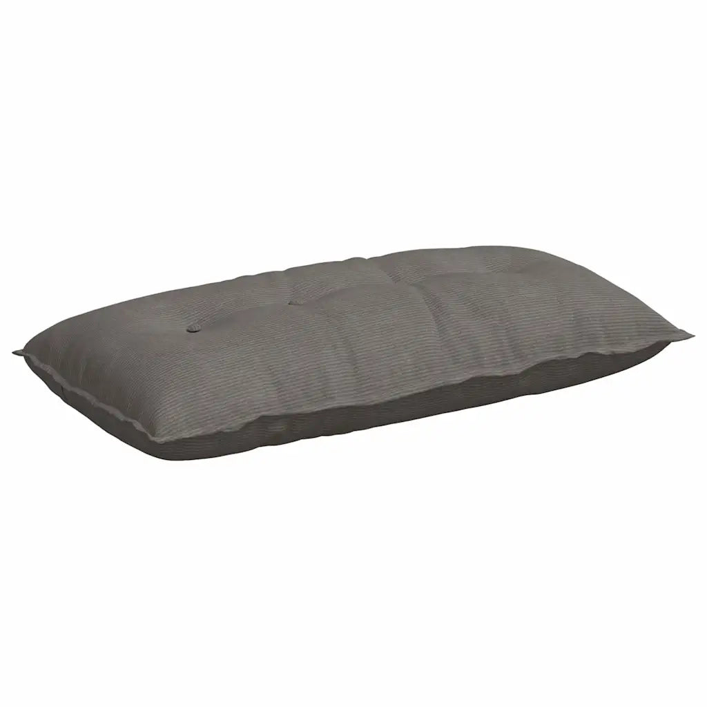Cuscino per Schiena Grigio chiaro 100 x 50 cm Tessuto in Cords 42014779
