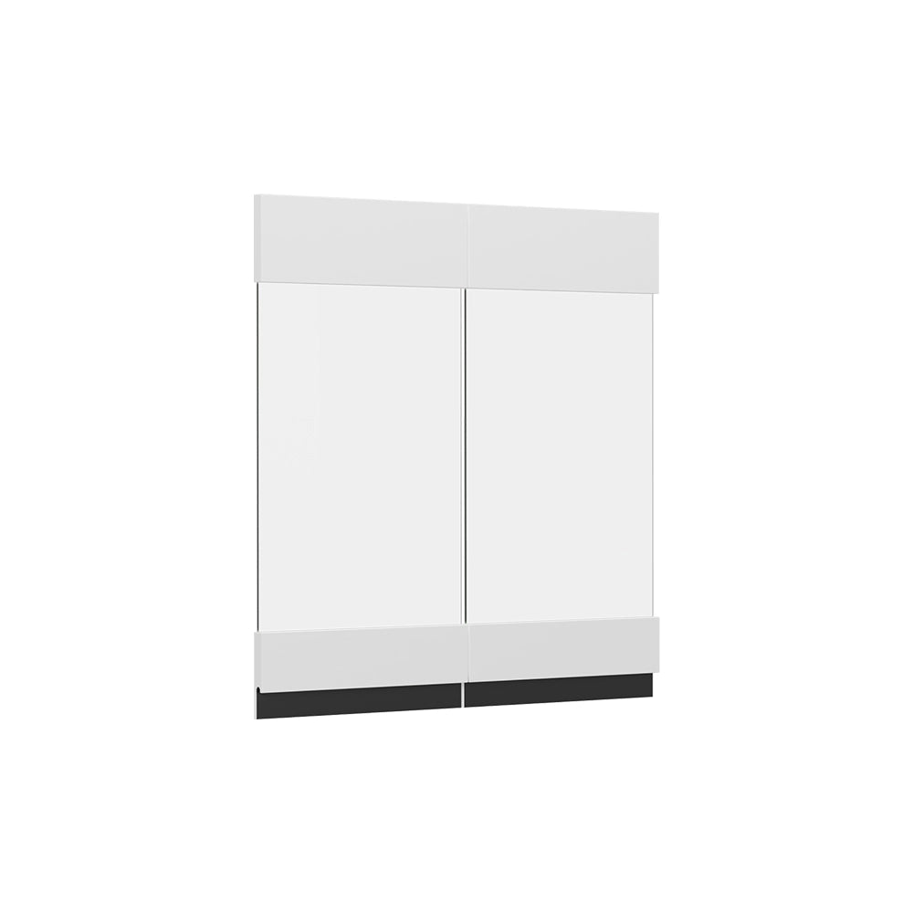 Vicco Frontale cucina Bianco 59.2 x 59 cm frontale del mobile per pensile con vetro