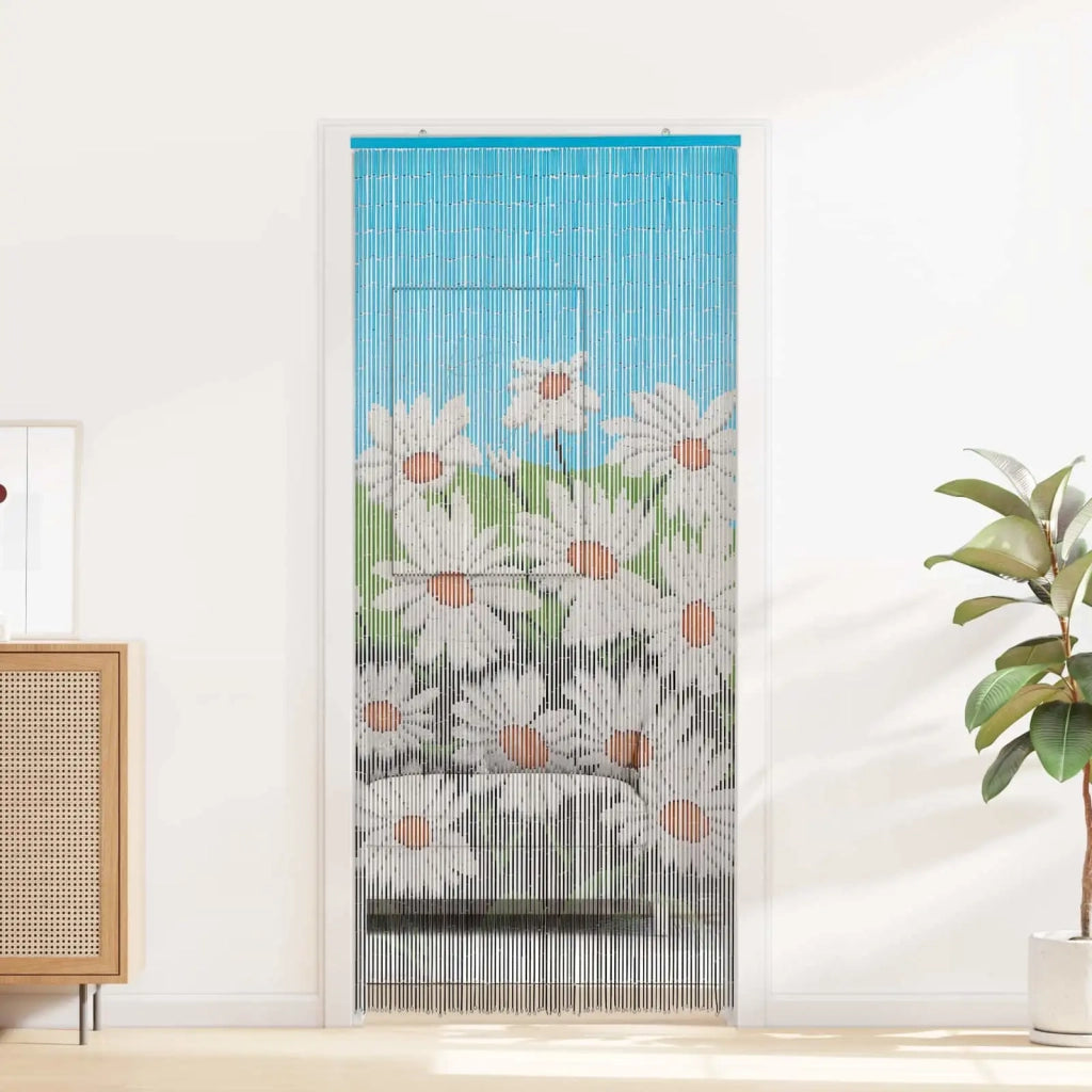 Tenda per Porta Antinsetti multicolore 200 x 90 cm Bambù 42030055