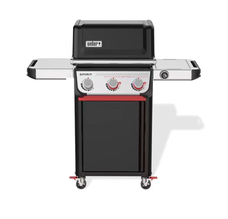 Weber 1500906 spirit ep-325 bbq barbecue a gas con 3 bruciatori sear zone e 2 ripiani laterali, dotato di termometro digitale