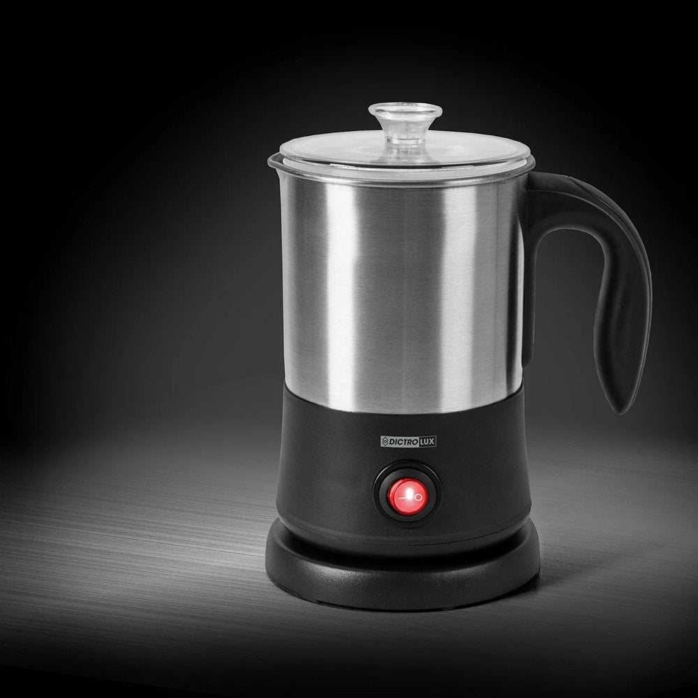 Trade Shop - Montalatte Elettrico Cappuccino 2 Funzioni 550 W Spegnimento Automatico Vano Avvolgicavo -