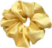 Scrunchies e elastici per capelli per donne e ragazze, prevenzione di calvizie e capelli sottili, giallo